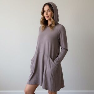 Easel Cotton Oversized 3/4 Sleeve Pullover With Pockets Sz M